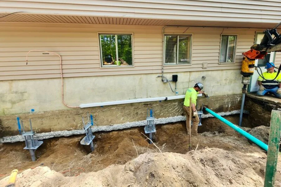 Helical Pier Installation in Surf City, NC
